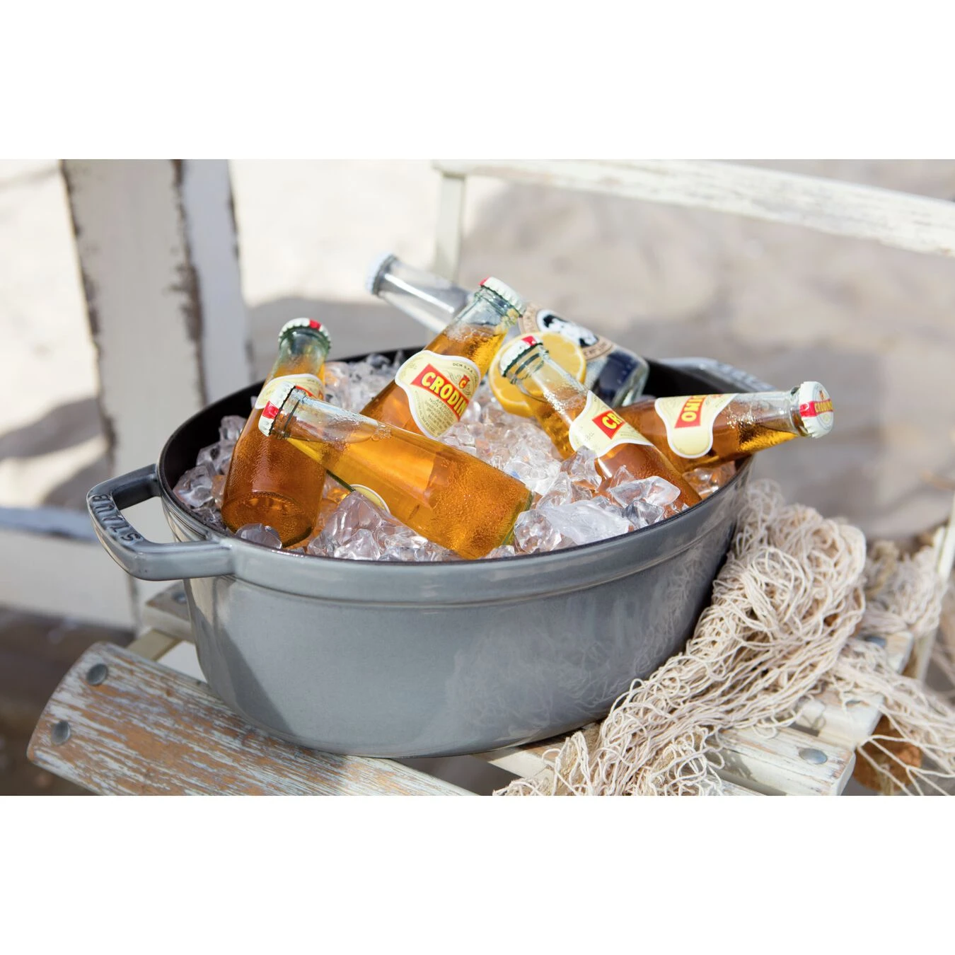 Staub Cocotte Ovale - 31 Cm, Colore Grigio Grafite - immagine 6