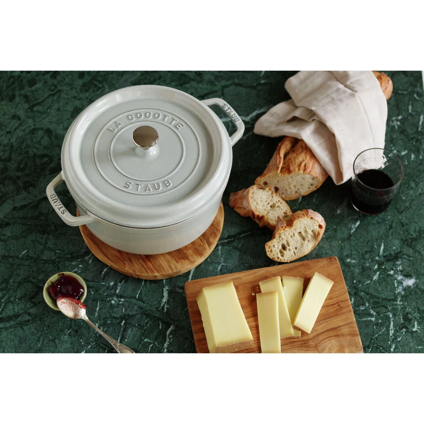 Staub Cocotte Rotonda - 28 Cm, Tartufo Bianco - immagine 6