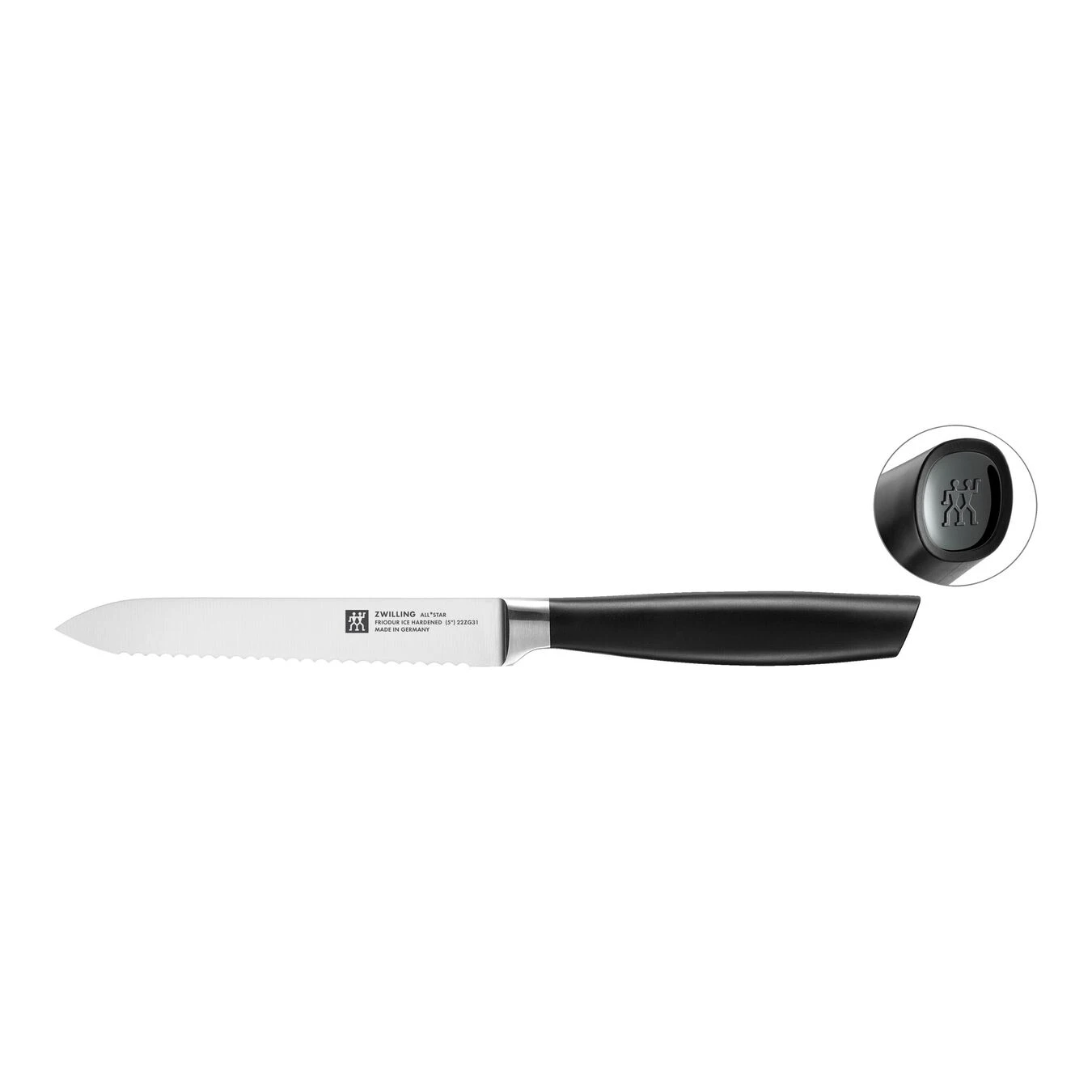 Zwilling Coltello Universale 13 Cm, Nero