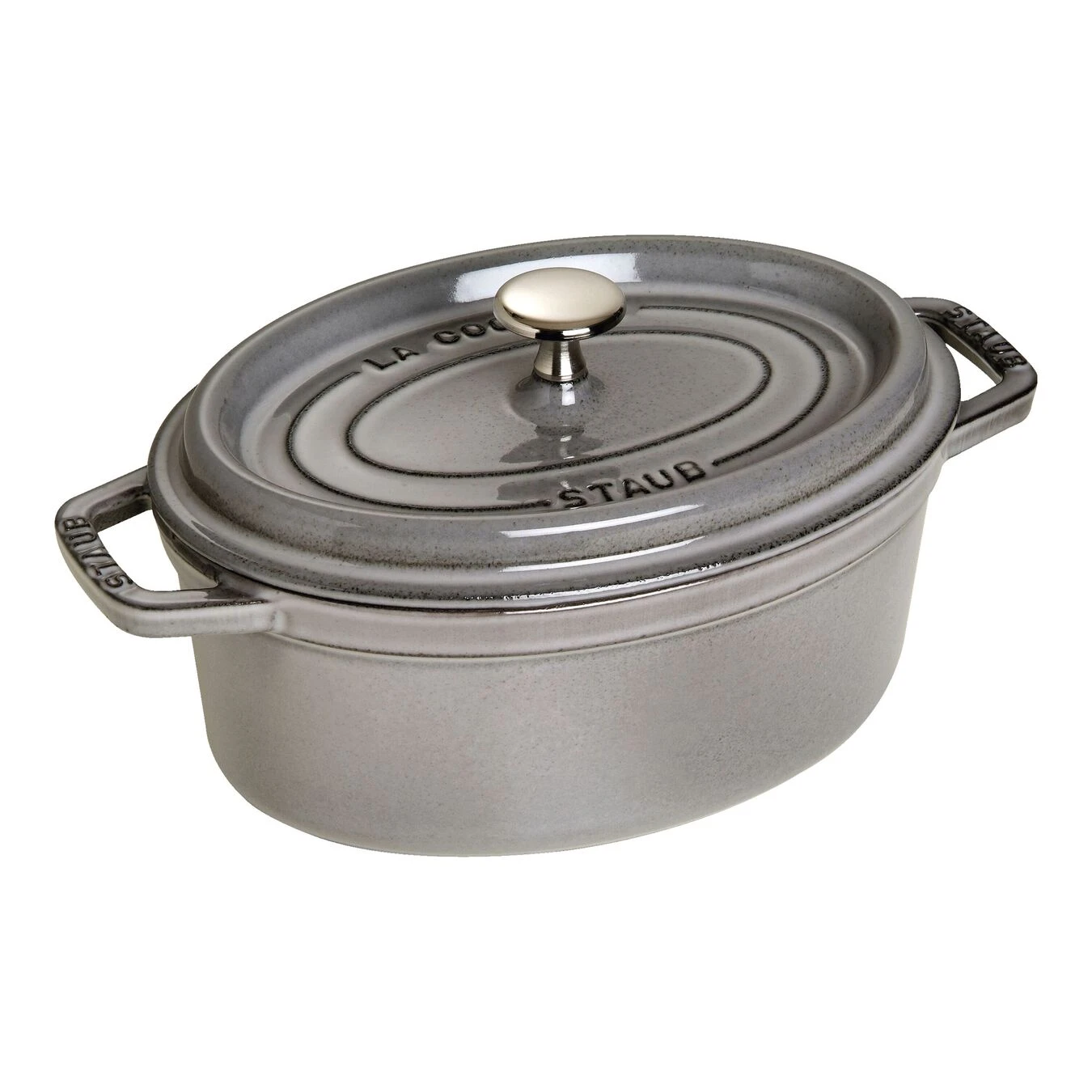 Staub Cocotte Ovale - 23 Cm, Grigia