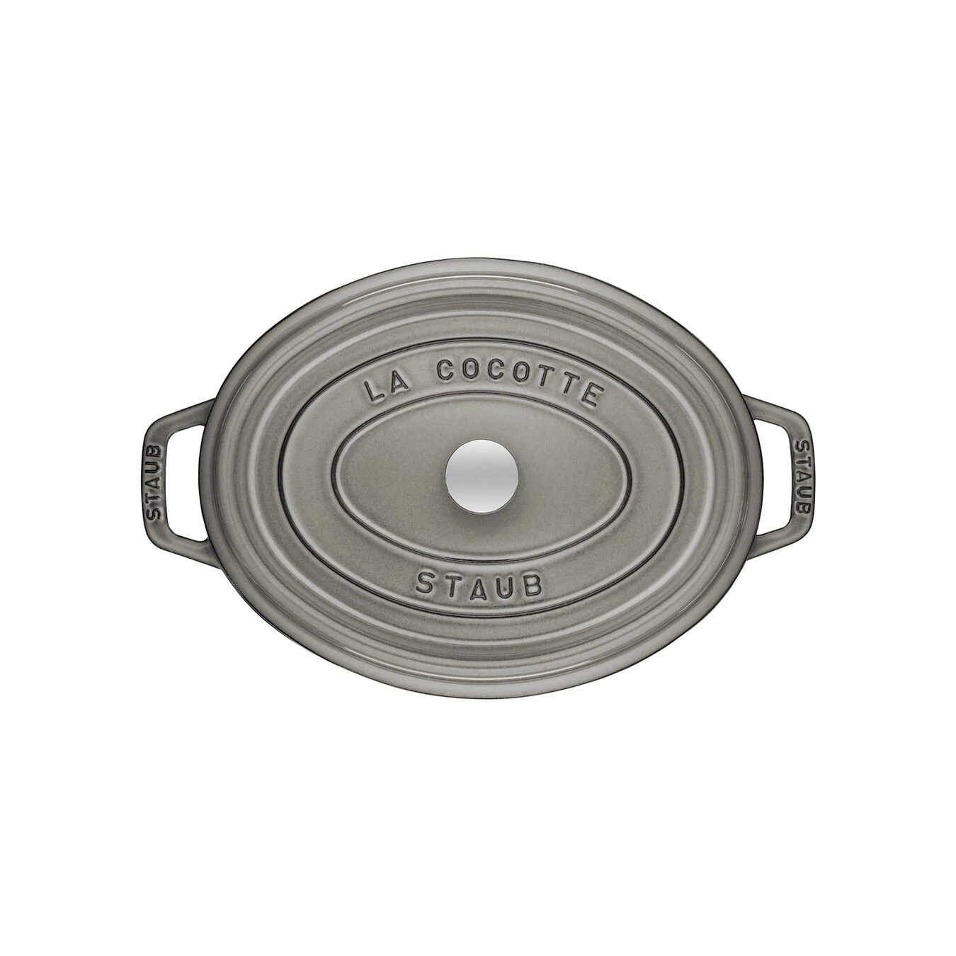 Staub Cocotte Ovale - 31 Cm, Colore Grigio Grafite - immagine 3
