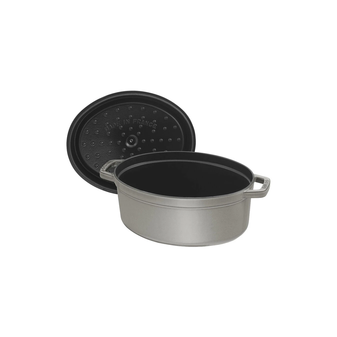 Staub Cocotte Ovale - 29 Cm, Colore Grigio Grafite - immagine 4
