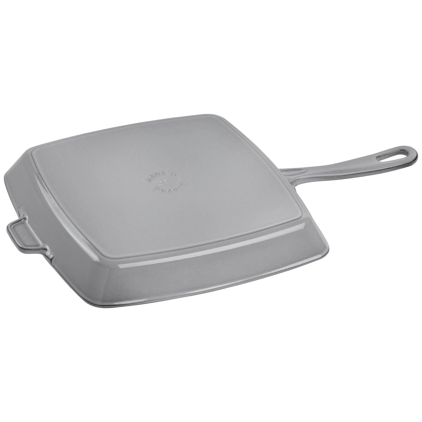Staub Grill Con Manico Quadrata - 30 Cm, Colore Grigio Grafite - immagine 2