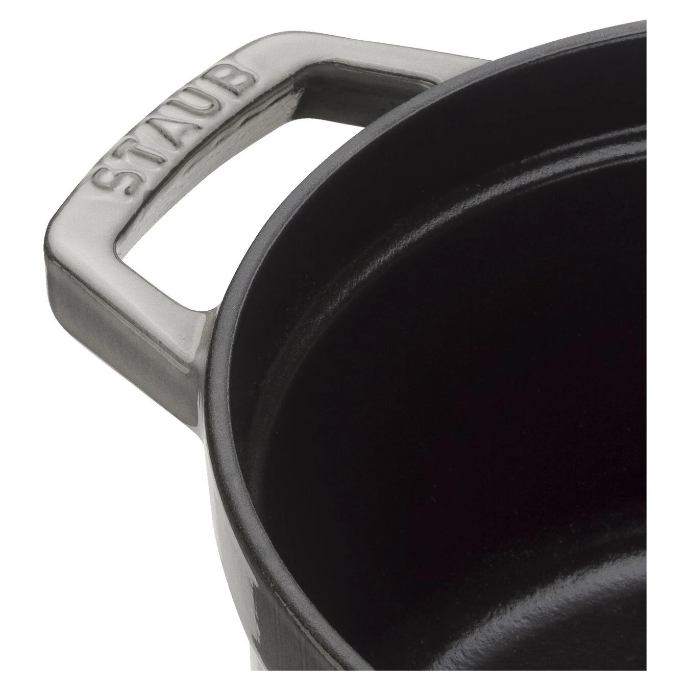 Staub Cocotte Rotonda - 26 Cm, Colore Grigio Grafite - immagine 5