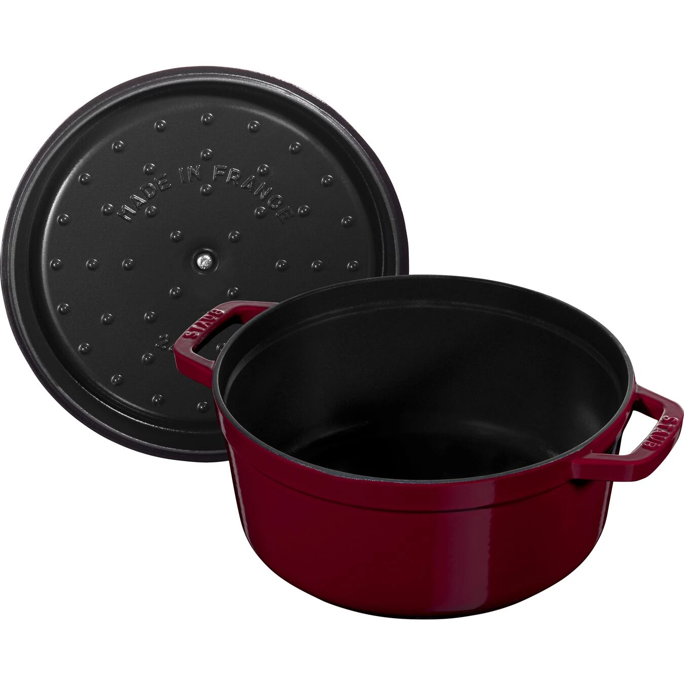 Staub Cocotte Rotonda - 28 Cm, Bordeaux - immagine 5