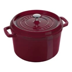 Staub Cocotte Vento Rotonda - 24 Cm, Bordeaux