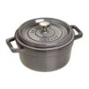 Staub Cocotte Rotonda - 20 Cm, Colore Grigio Grafite