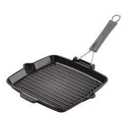 Staub Grill Con Becchi Quadrata - 24 X 24 Cm, Nero