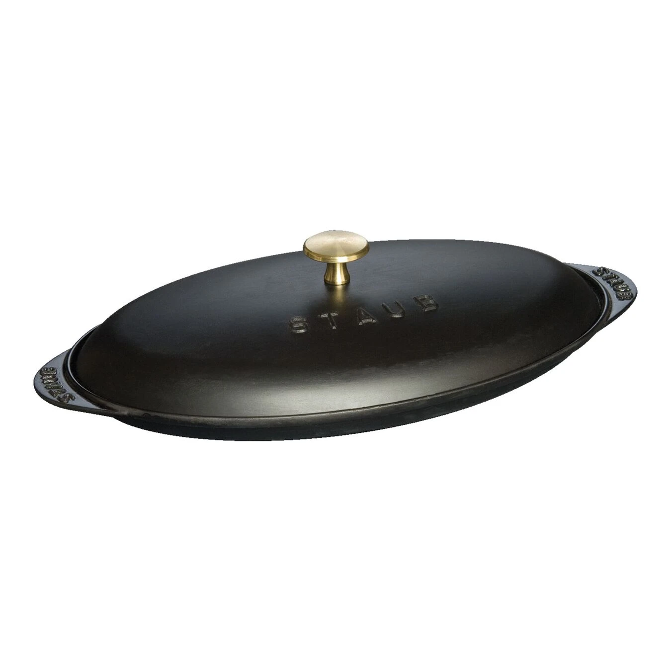 Staub Pirofila Con Coperchio Ovale - 31 Cm, Nero