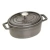Staub Cocotte Ovale - 15 Cm, Colore Grigio Grafite
