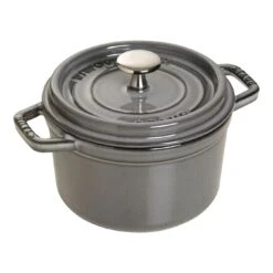 Staub Cocotte Rotonda - 16 Cm, Colore Grigio Grafite