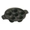 Staub Piatto Per Lumache Rotondo - 14 Cm, Nero