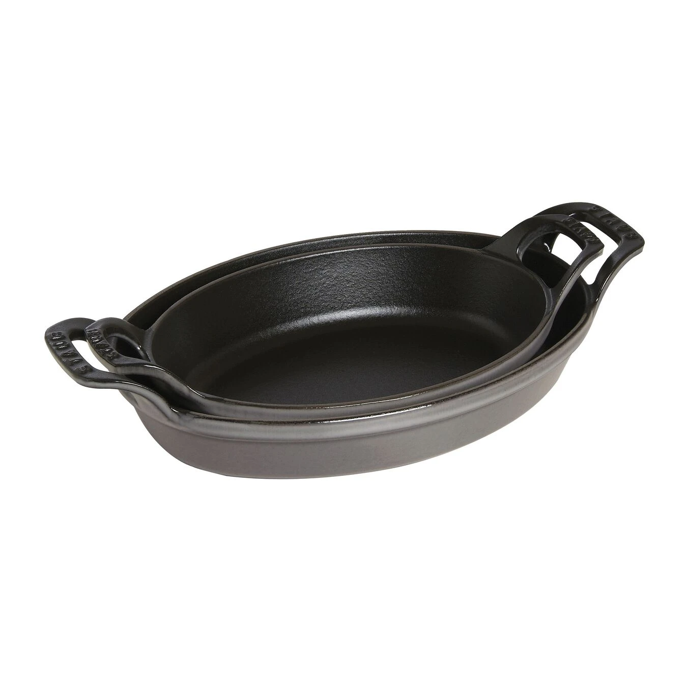Staub Pirofila Ovale - 21 Cm, Colore Grigio Grafite - immagine 3