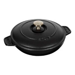 Staub Pirofila Con Coperchio Rotonda - 20 Cm, Nero