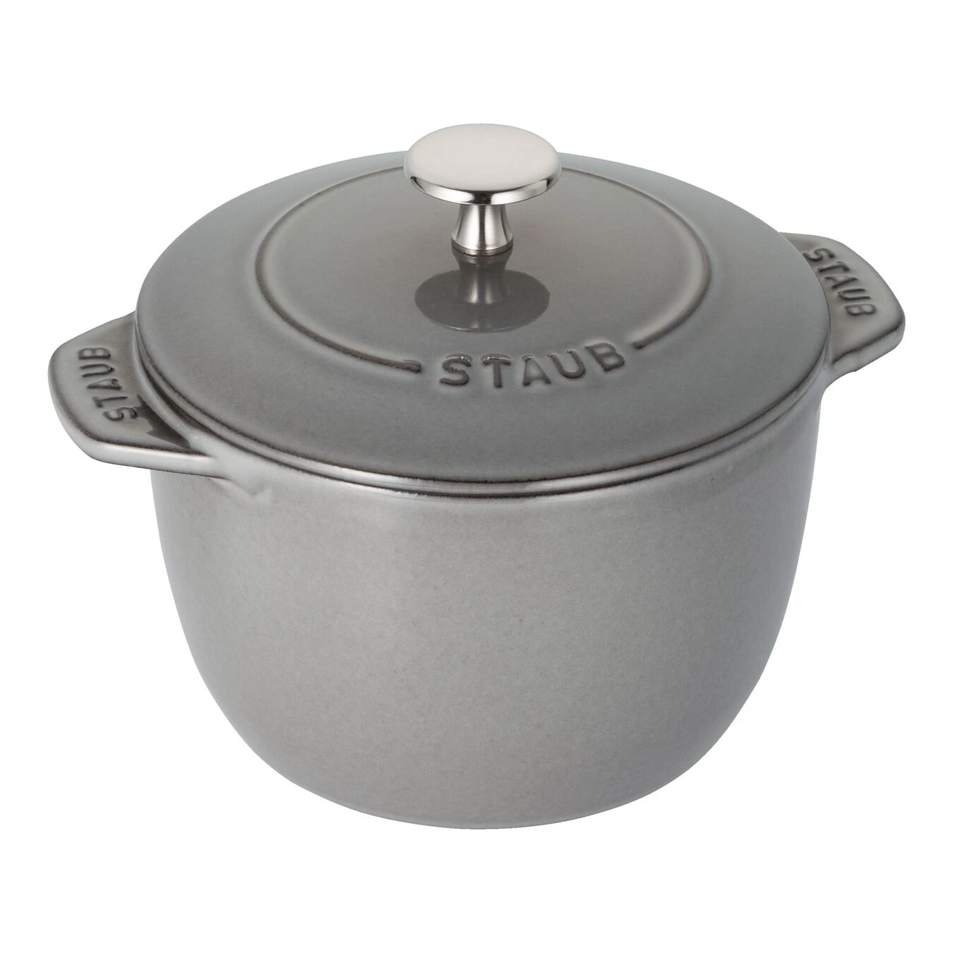 Staub Cocotte Per Riso 16 Cm, Rotondo, Grigio Grafite, Ghisa
