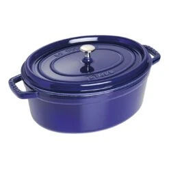 Staub Cocotte Ovale - 33 Cm, Blu Scuro