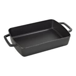 Staub Pirofila Rettangolare - 30 X 20 Cm, Nero