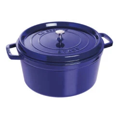 Staub Cocotte Rotonda - 30 Cm, Blu Scuro