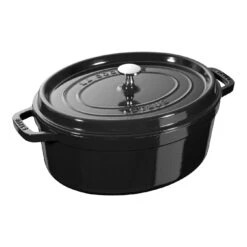 Staub Cocotte Ovale - 31 Cm, Nera Lucida