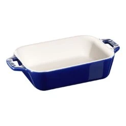Staub Pirofila Rettangolare - 14 X 11 Cm, Blu Scuro