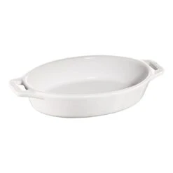 Staub Pirofila Ovale - 17 Cm, Colore Bianco Puro