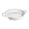 Staub Tortiera Rotonda - 24 Cm, Bianco Puro