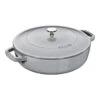 Staub Tegame Chistera Rotondo - 28 Cm, Grigio Grafite