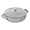 Staub Tegame Chistera Rotondo - 24 Cm, Grigio Grafite