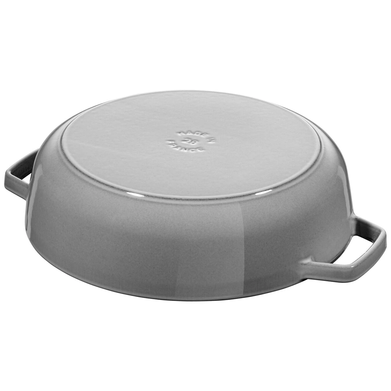 Staub Tegame Chistera Rotondo - 24 Cm, Grigio Grafite - immagine 4