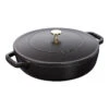 Staub Tegame Chistera Rotondo - 28 Cm, Nero