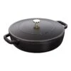 Staub Tegame Chistera Rotondo - 24 Cm, Nero