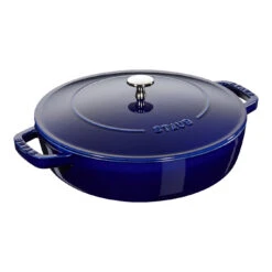 Staub Tegame Chistera Rotondo - 28 Cm, Blu Scuro