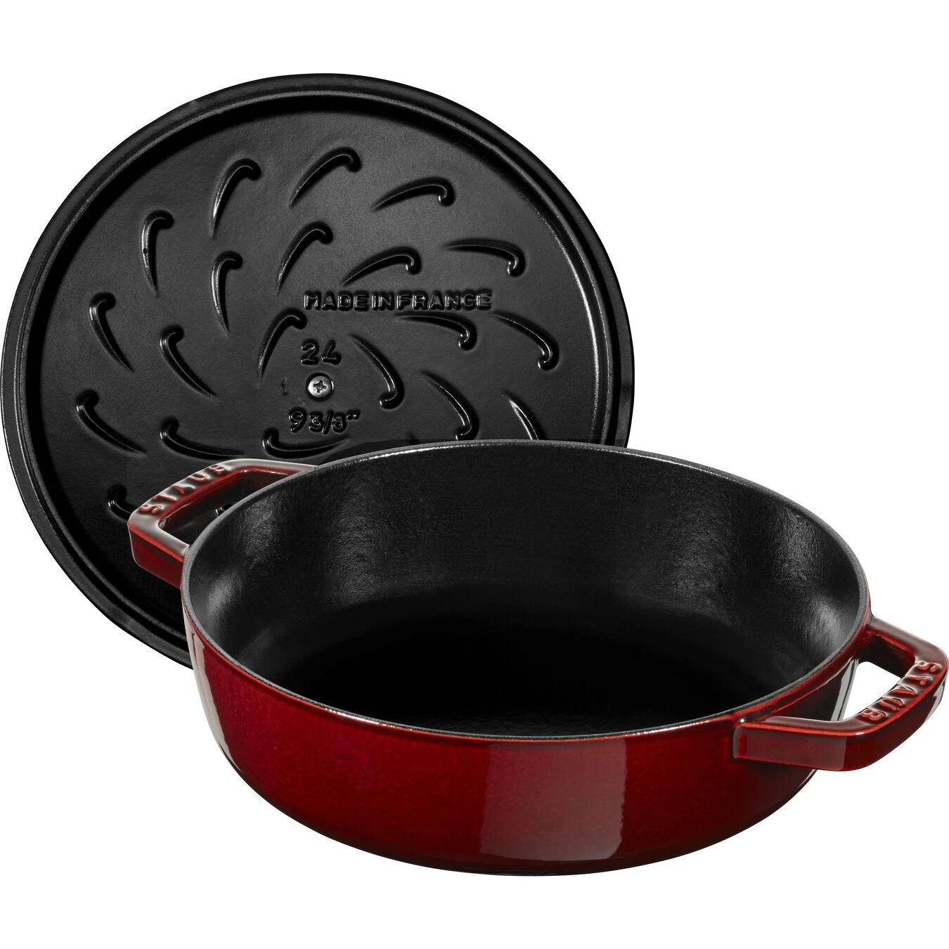 Staub Tegame Chistera Rotondo - 28 Cm, Granatina - immagine 2