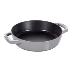 Staub Padella Con 2 Maniglie - 20 Cm, Ghisa, Black Matt