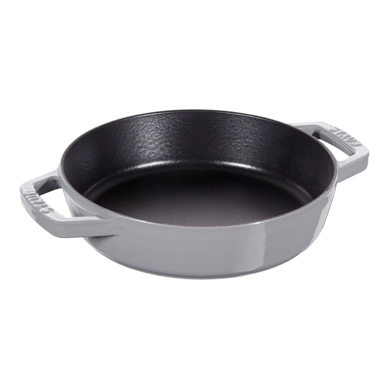 Staub Padella Con 2 Maniglie - 20 Cm, Ghisa, Black Matt