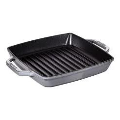 Staub Grill Quadrata - 23 X 23 Cm, Colore Grigio Grafite