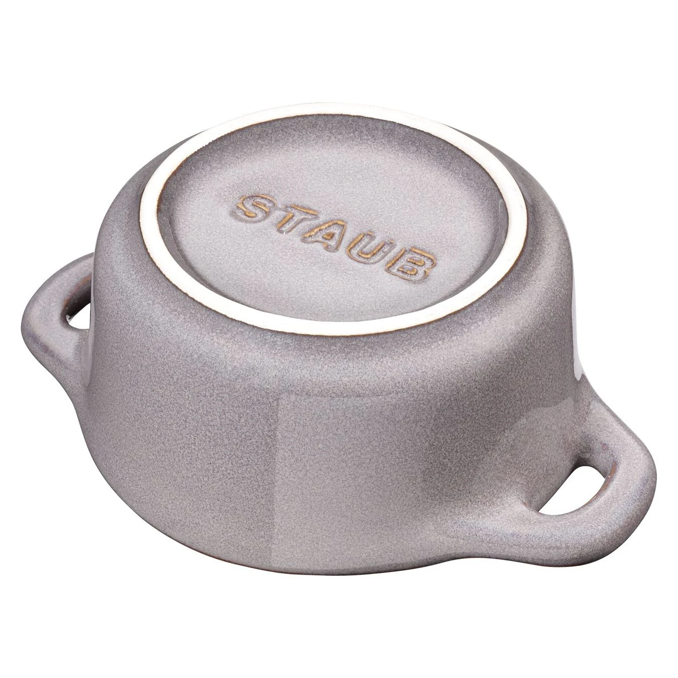 Staub Mini Cocotte Rotonda - 10 Cm, Grigio Antico - immagine 2