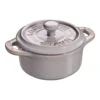 Staub Mini Cocotte Rotonda - 10 Cm, Grigio Antico