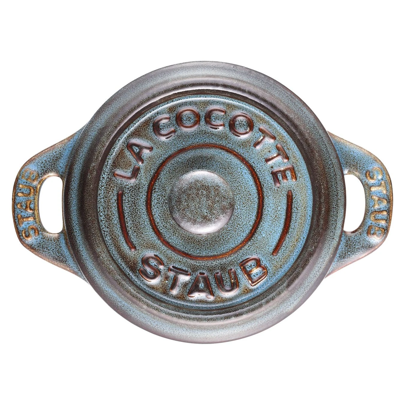 Staub Mini Cocotte Rotonda - 10 Cm, Turchese Antico - immagine 3