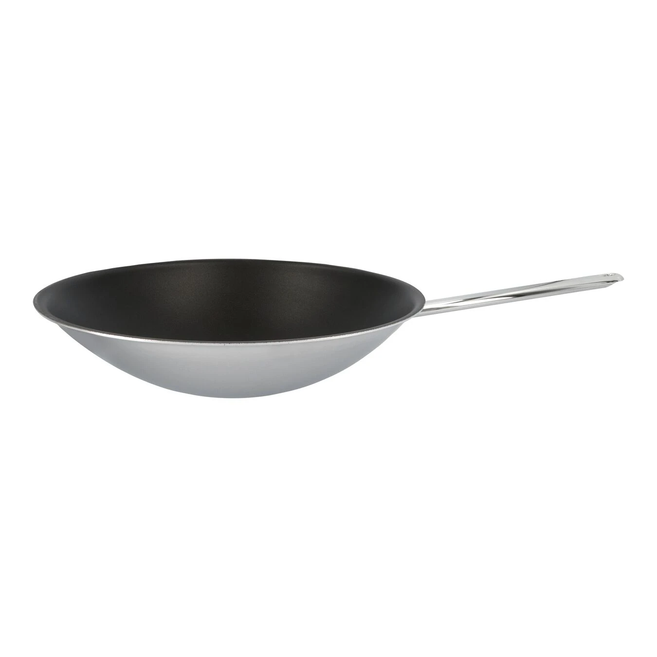 Demeyere Wok Fondo Tondo - 36 Cm, 18/10 Acciaio Inossidabile, Duraslide