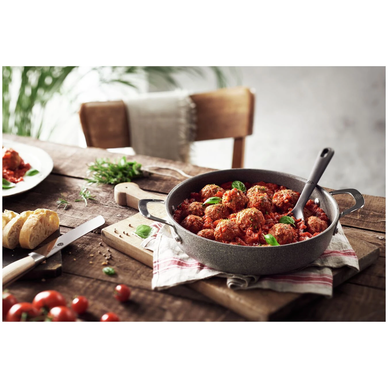 Ballarini Tegame Con Coperchio - 24 Cm, Alluminio, Granitium Titanium Extreme - immagine 2