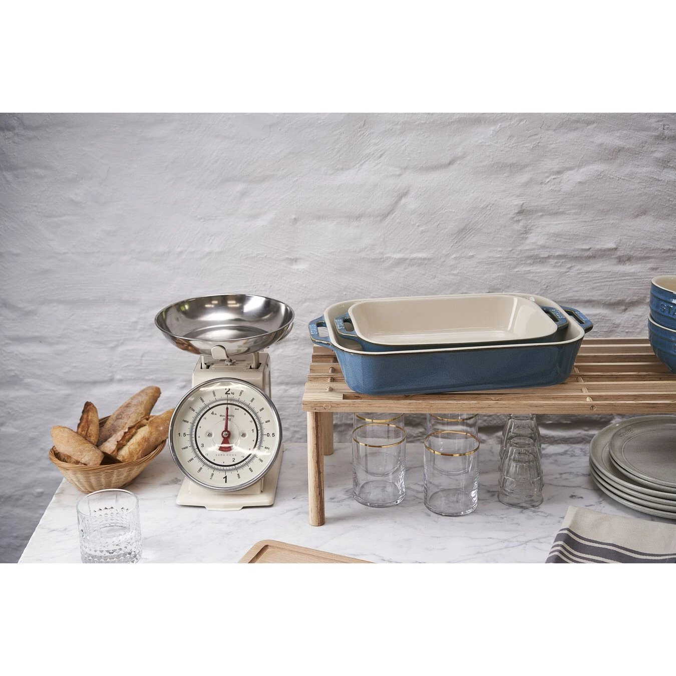 Staub Set Di Pirofile Rettangolare - 2-pz., Turchese Antico - immagine 3