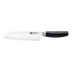 Zwilling Coltello Santoku Liscio - 18 Cm, Nero