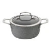 Ballarini Casseruola Con Coperchio - 24 Cm, Alluminio, Granitium Titanium Extreme