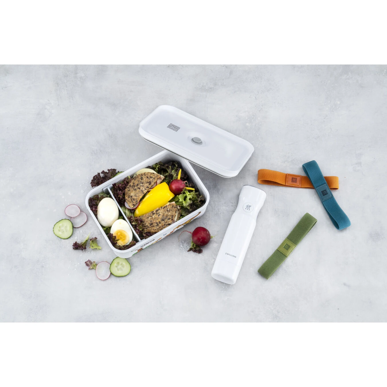 Zwilling Lunch Box Sottovuoto L, Plastica, Bianco-grigio - immagine 6