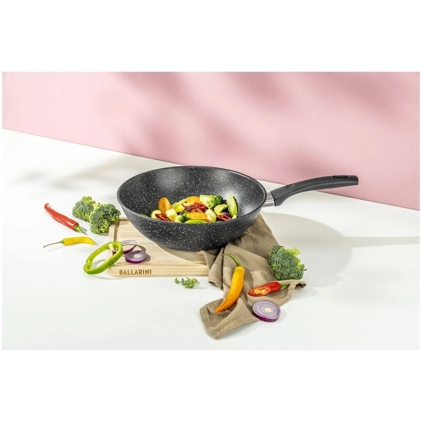 Ballarini Wok - 28 Cm, Alluminio - immagine 2